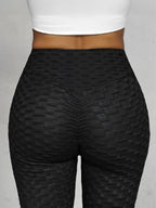 Cykelbyxa med Struktur - Svarta Damshorts zoomad