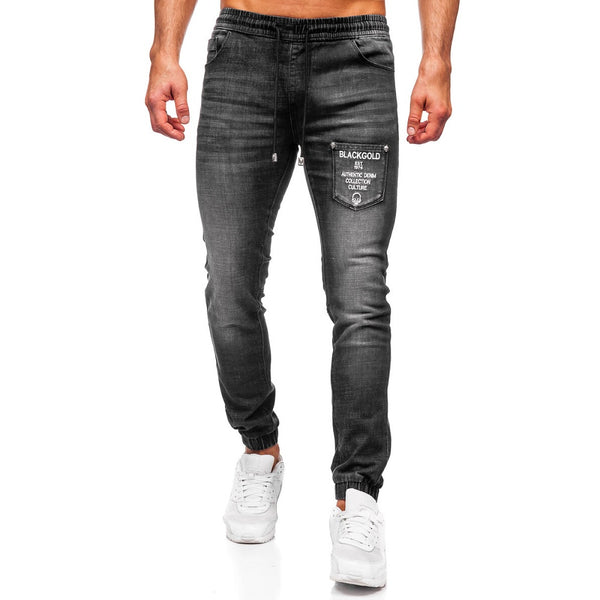 Svarta jeans i joggers modell - Herrjeans