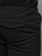 Svart cargobyxa - Herr joggers zoomad