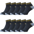 10 pack korta arbetsstrumpor svarta