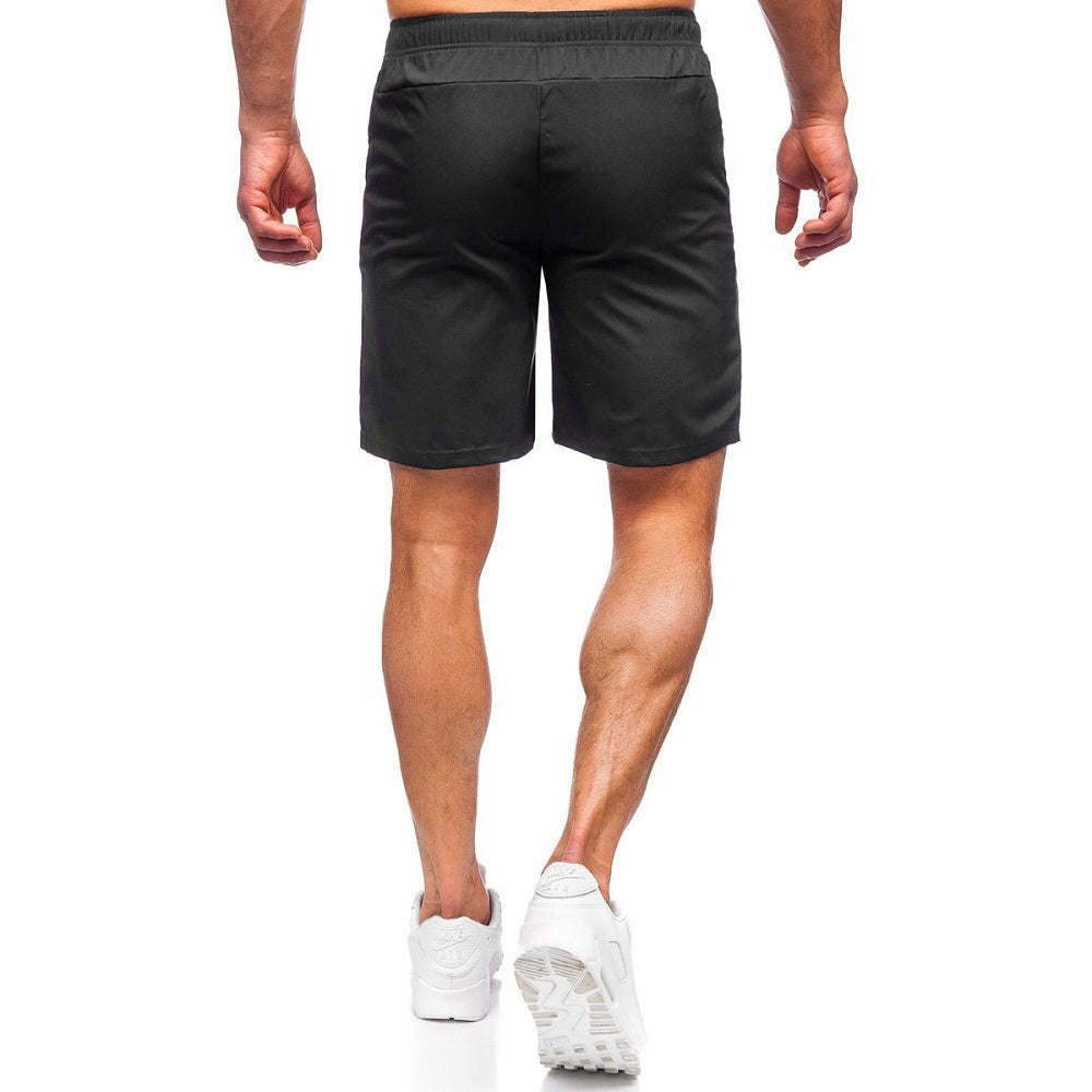 Träningsanpassade shorts - Svarta herrshorts bakifrån