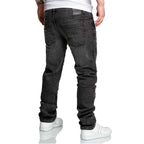 Svarta stretch jeans - Herrjeans - bakifrån