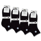medelhöga svarta strumpor unisex 12-pack