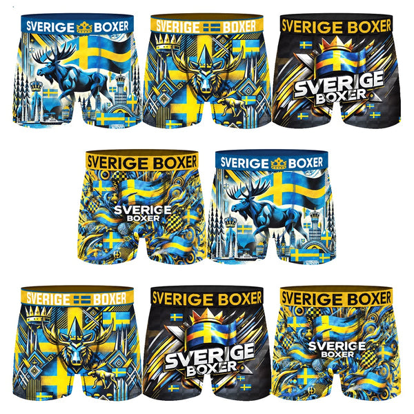 Sverige Boxer - kalsonger herr med svenska motiv