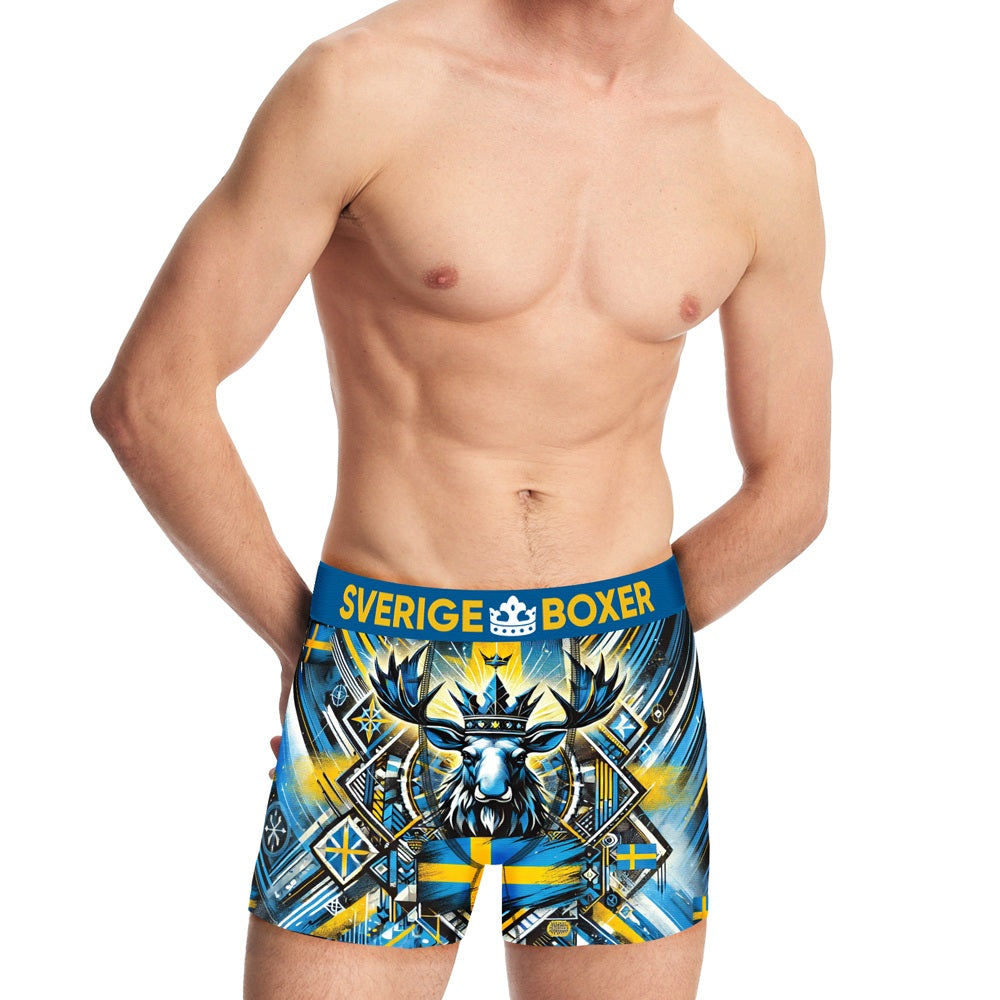Sverige Boxer 8-pack – Unika boxer kalsonger med svensk design i mjuk bomull