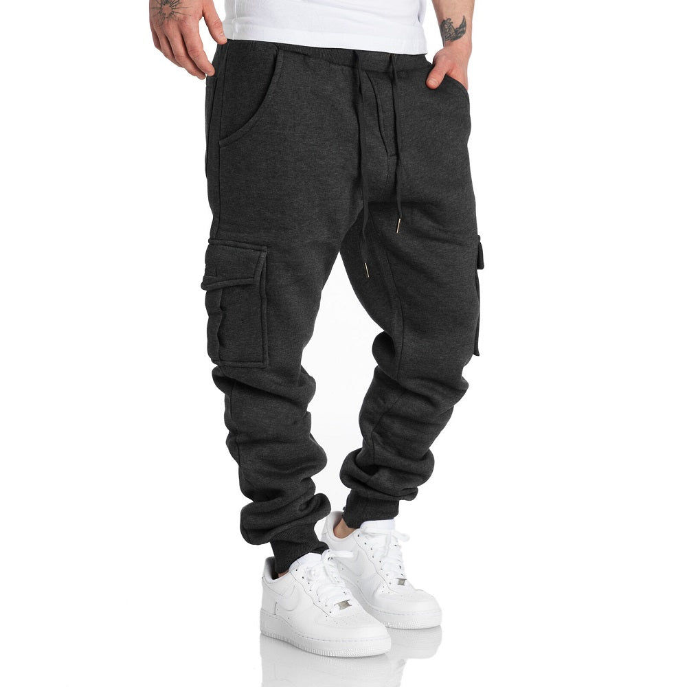 Sweatpants Herr - Härliga mjukisbyxor med cargofickor mörkgråa