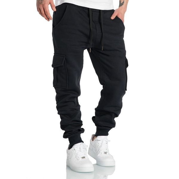 Sweatpants Herr - Härliga mjukisbyxor med cargofickor svarta