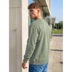 Sweatshirt herr billig grön tröja bakifrån