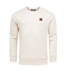 Beige melange sweatshirt herr