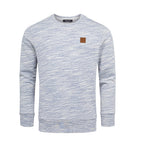 Sweatshirts melange färgade herrtröjor i fler färgval blå
