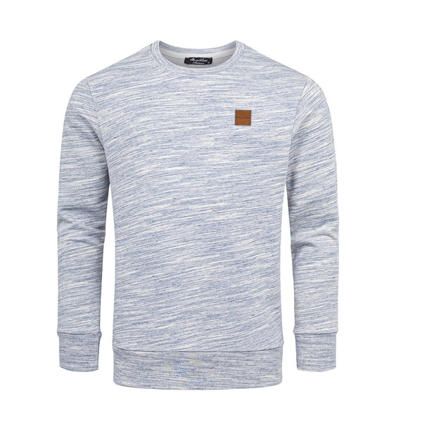 Sweatshirts melange färgade herrtröjor i fler färgval blå