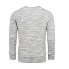 Sweatshirts melange färgade herrtröjor i fler färgval grå bakifrån