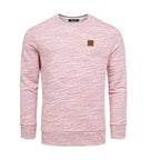 Vinröd melange herrtröja - Sweatshirt
