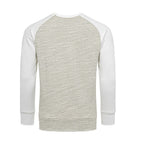 Herrtröjor i melange färger - flera färgval - Sweatshirts grön bakifrån