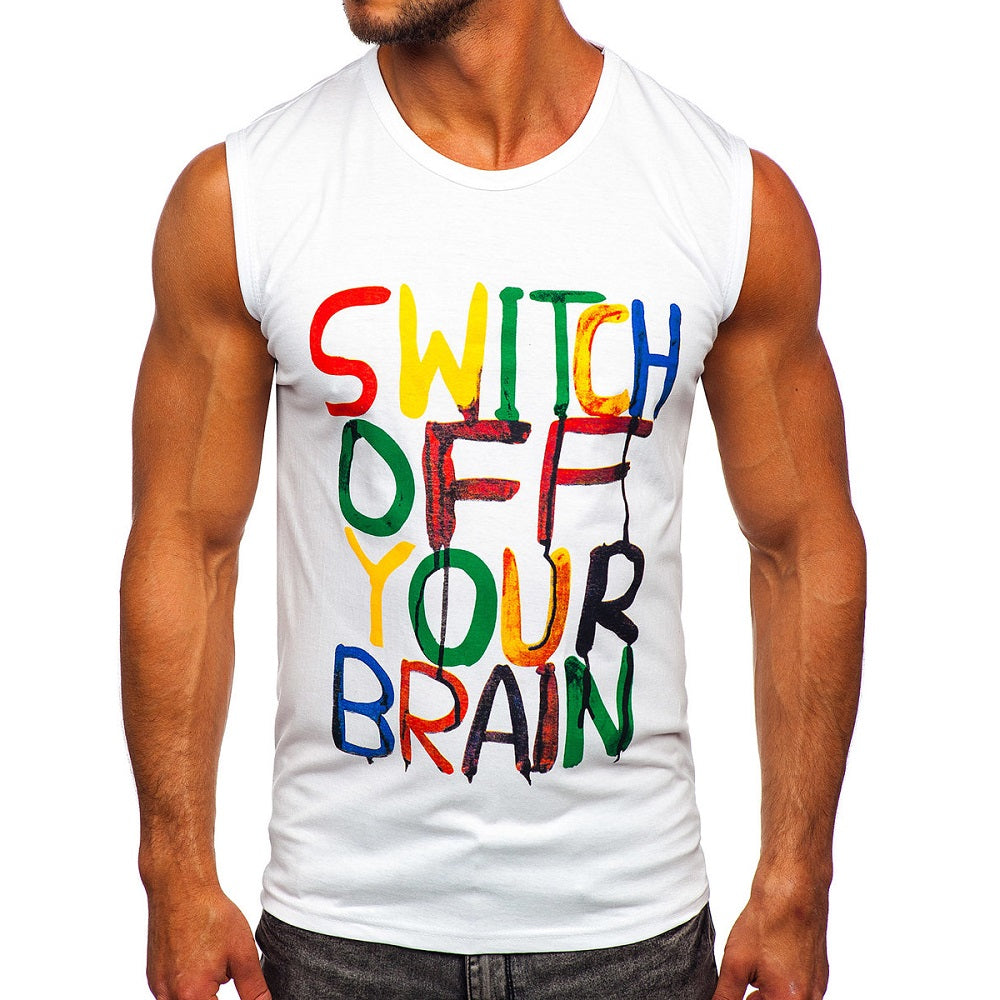 Vitt herrlinne - Switch off your brain - Framifrån