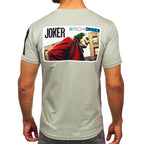 Herr tröja Joker - T-shirt grå bakifrån