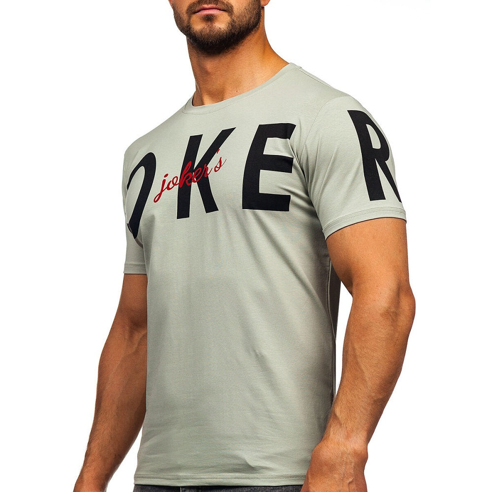 Herr tröja Joker - T-shirt grå sidan