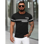 Svart Slim Fit Herr - T-shirt Icon