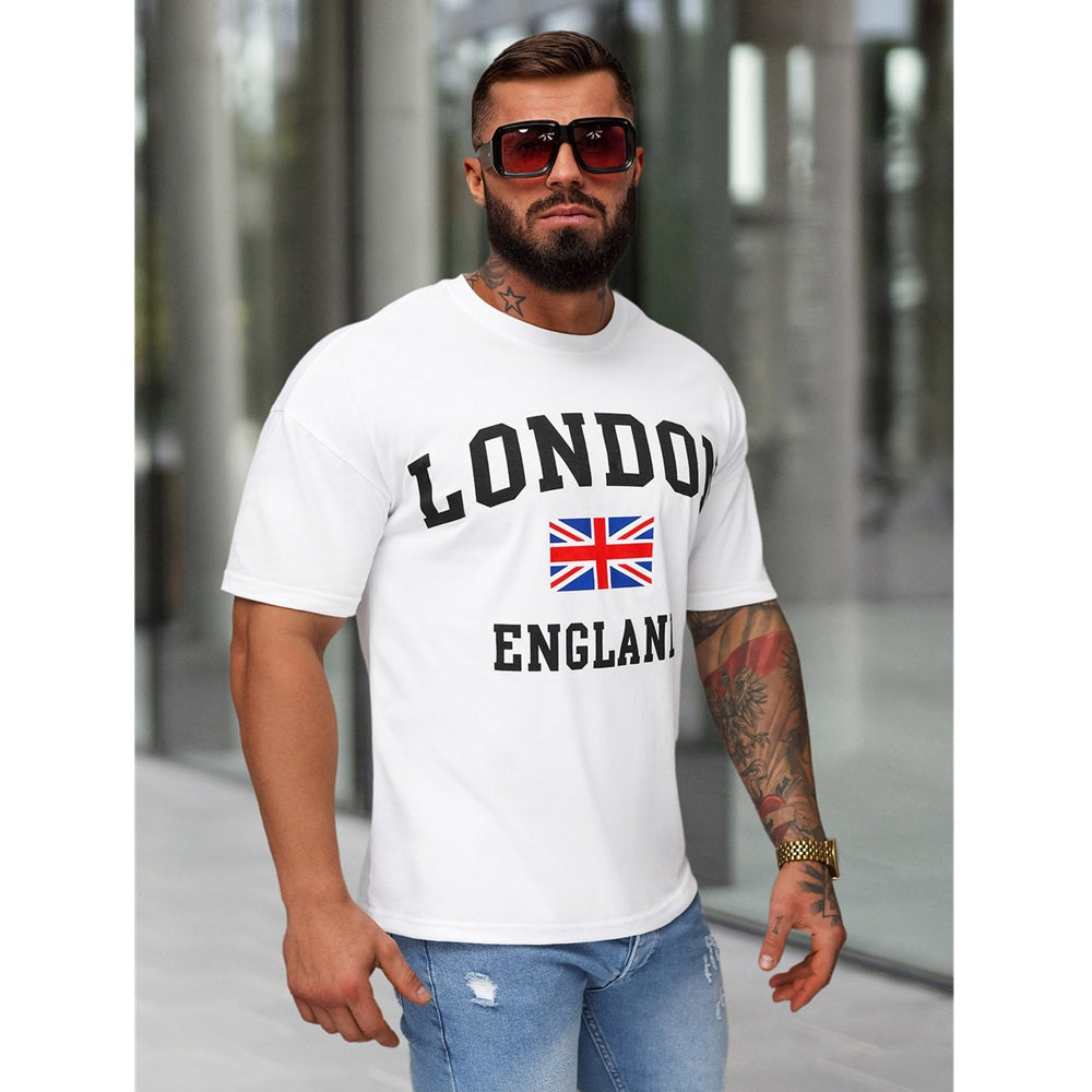 Vit Storbritannien T-shirt - Loose Fit