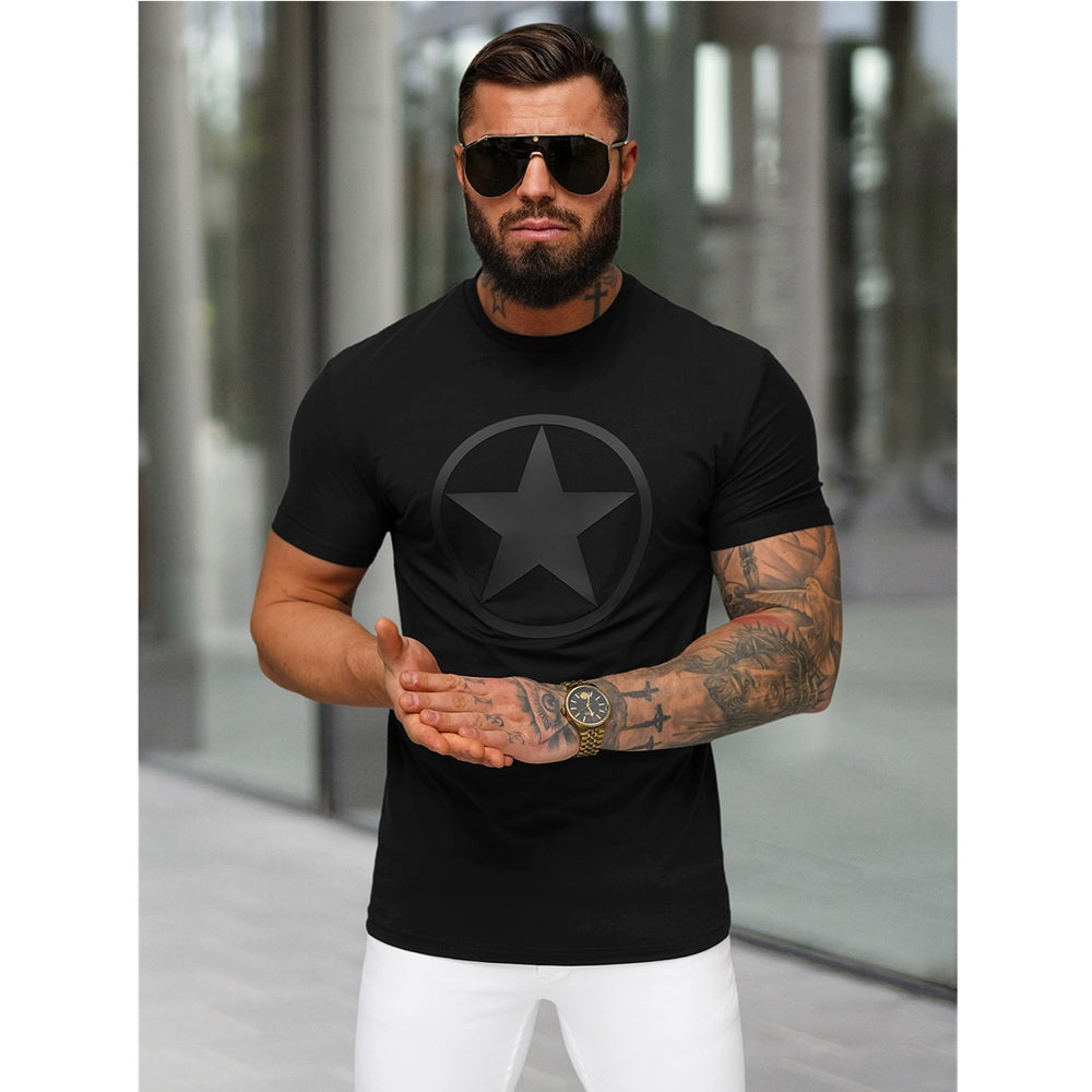 Slim fit T-shirt Herr - Stjärntryck