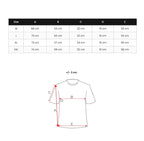 Designtryckt T-shirt Milano - Herrtröja storlekstabell