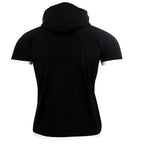 T-shirt med luva - Herrtröja svart/vit bakifrån