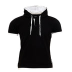 T-shirt med luva - Herrtröja svart/vit