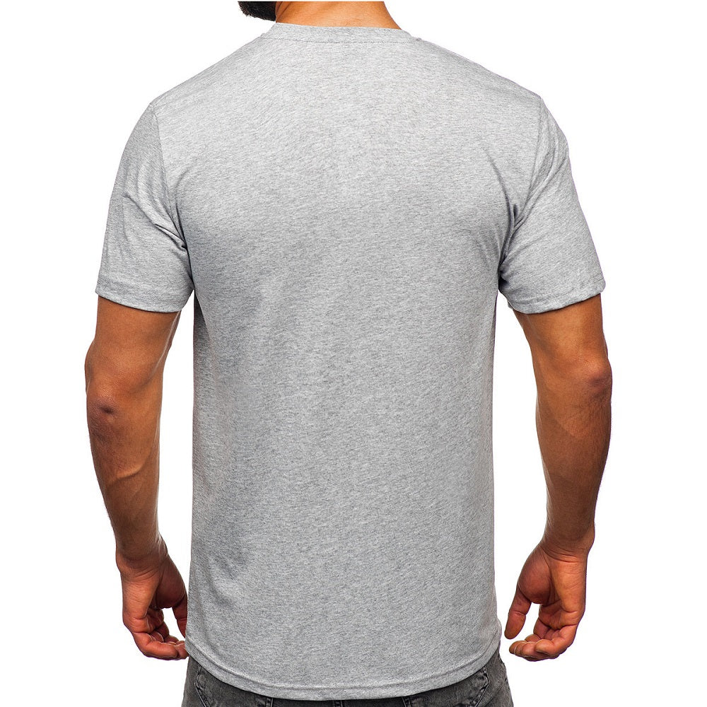 Ljusgrå T-shirt Black Island - Herr T-shirt Baksida