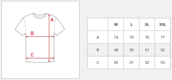 Herrlinne - Barber tank top storlekstabell