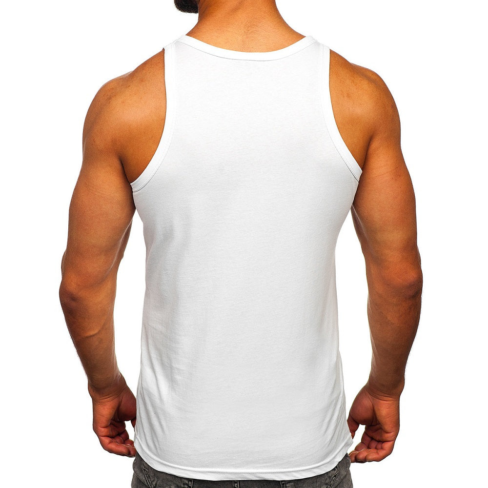 Vitt linne - Barber tank top bakifrån
