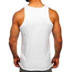 Vitt linne - Barber tank top bakifrån
