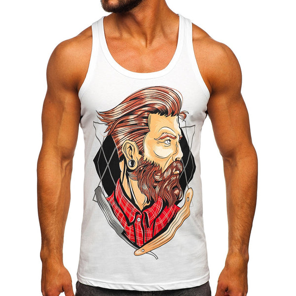 Vitt linne - Barber tank top