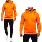 Träningsoverall - Sett med tröja och byxa - Orange/Svart