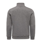 Mörkgrå sweatshirt herr från Amaci & Sons med ståkrage – bakifrån