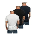 Amaci & Sons 3-pack T-shirts mixade färger bakifrån
