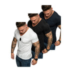 Amaci & Sons 3-pack T-shirts mixade färger framifrån