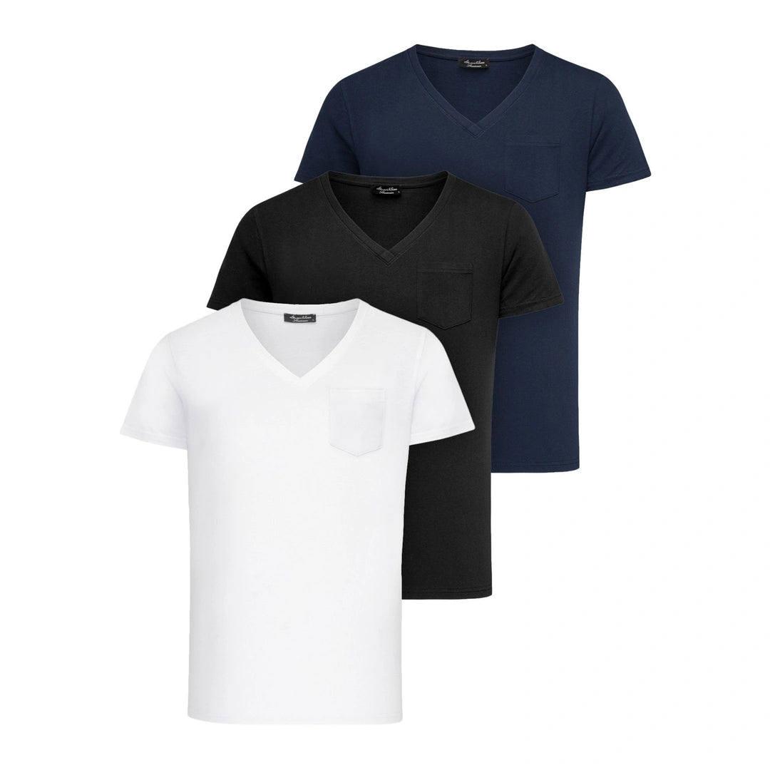 Amaci & Sons 3-pack T-shirts mixade färger