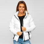 Vinterjacka Dam 599 kr - vit quiltad damjacka