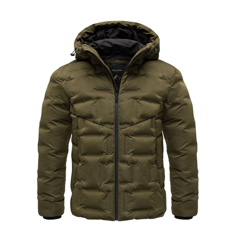 Grön vinterjacka vindtät