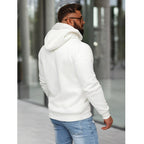 Vit Hoodie Chicago - Luvtröja Herr bakifrån