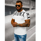Vit kortärmad tröja - T-shirt Bronx sida