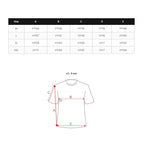 T-shirt herr - Vit med designtryck storlekstabell