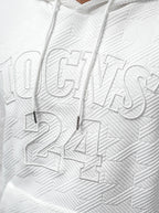 Vit herrtröja - Hoodie Iocns 24 zoomad