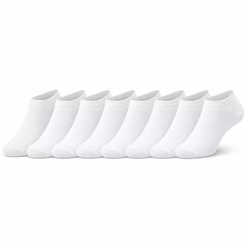 7-pack vita ankelstrumpor unisex X-Sole