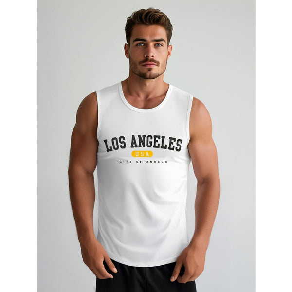 Vitt Herrlinne - Los Angeles Tryck