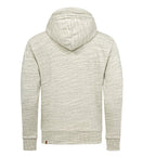 Zip hoodies herr i melerande färger - 6 färgval Grön bakifrån