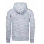 Zip Hoodie Herr - Blå Melange Huvtröja - Amaci & Sons
