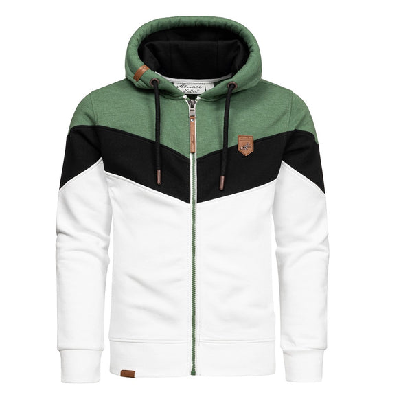 Zip Hoodies Herr - Flerfärgade huvtröjor grön