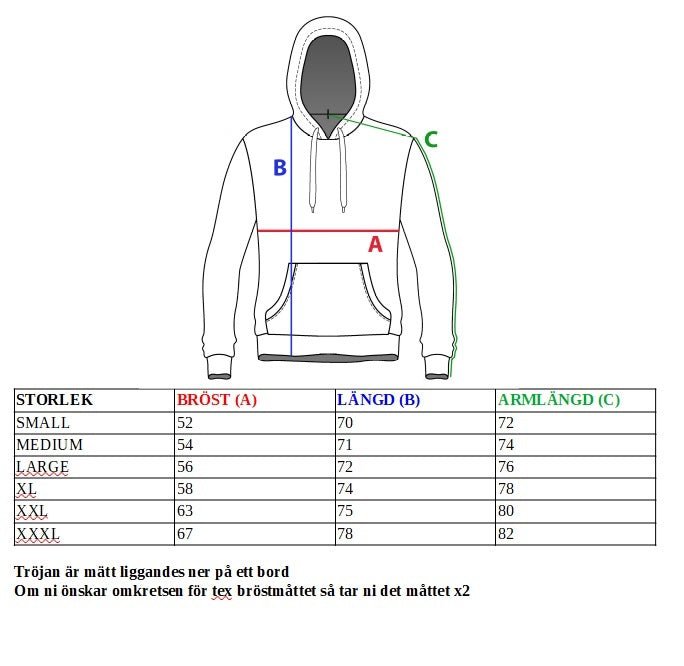 Hoodie Herr - Stilren grön huvtröja