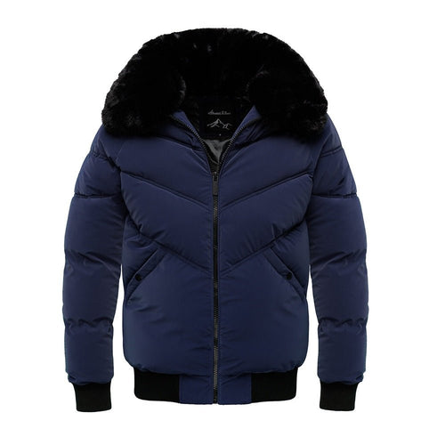 Mörkblå vinterjacka från Amaci & Sons
